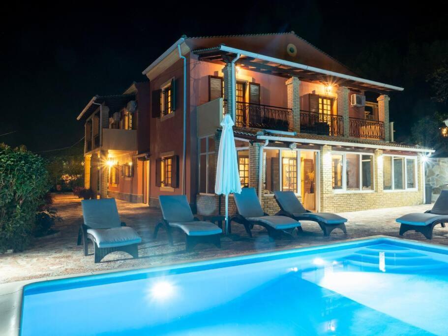 Poli House Family Villa W/ Pool Corfu  Екстериор снимка